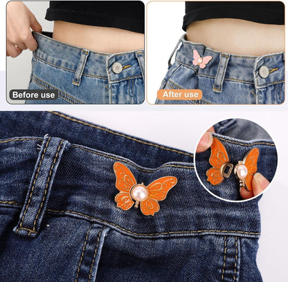 🔥8-Piece Set of Nailless Butterfly Waist Belt Buckles