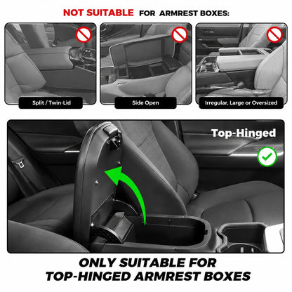 Multifunctional PU Leather Car Armrest Box Mat