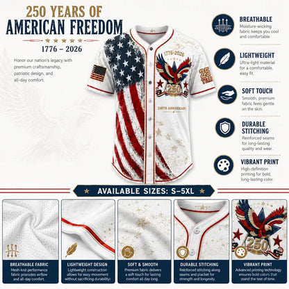 Vintage 250th Anniversary Button Down Shirt with for 4th of July Outfits 1776-2026