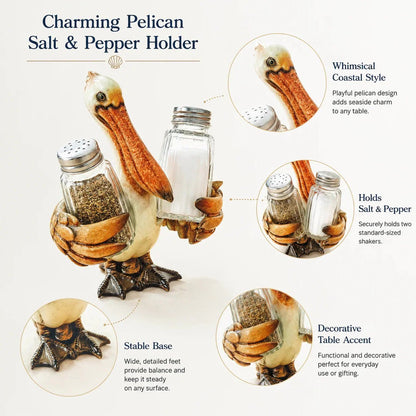 🔥HOT SALE🔥Coastal Animal Salt & Pepper Shaker Holder Set