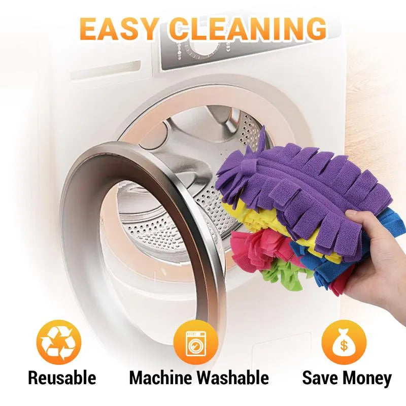 🔥Electrostatic Dust Removal Brush - Refills Multisurface 360° Larger Size Dusters with 6X Microfibers