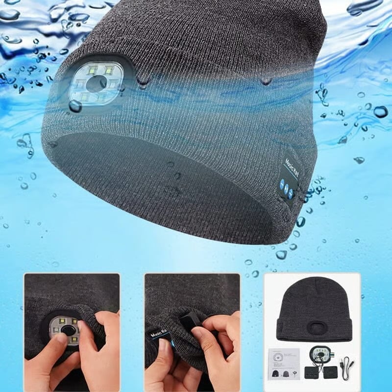 🔥Bluetooth Beanie with LED Light & Removable Speakers