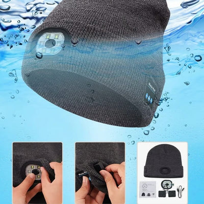 🔥Bluetooth Beanie with LED Light & Removable Speakers