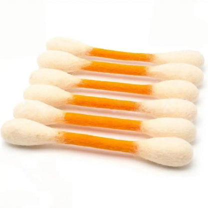 💥LAST DAY SALE 49% OFF💥 6 Pack Giant Cotton Swab Shaped Felt Cat Chew Toys