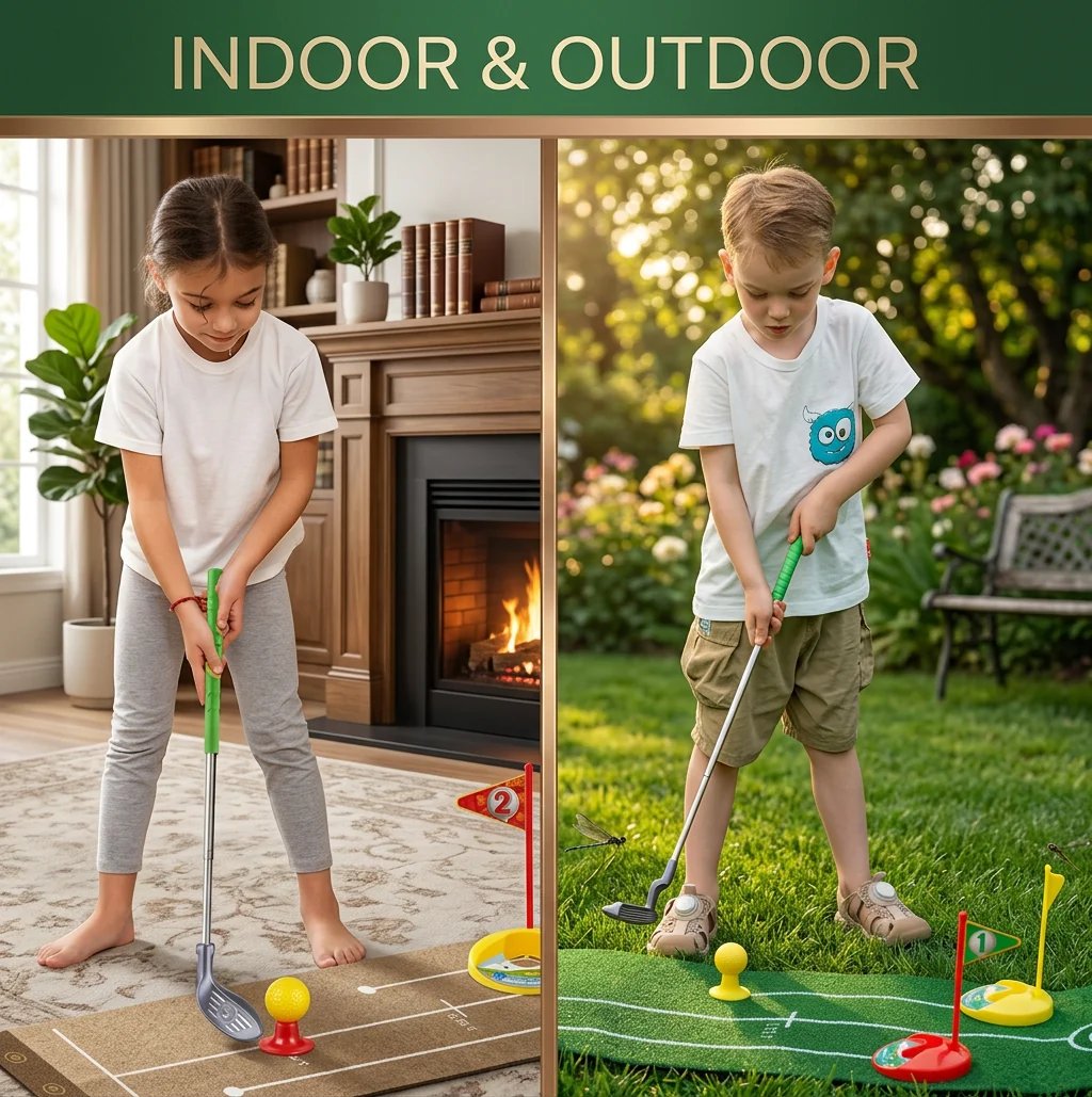💥🏆Kids Golf Set with Adjustable Clubs – Perfect for Backyard Play