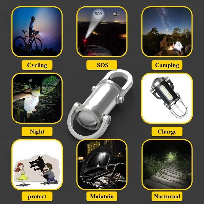 Rechargeable Mini Keychain Flashlight🌟Super Bright