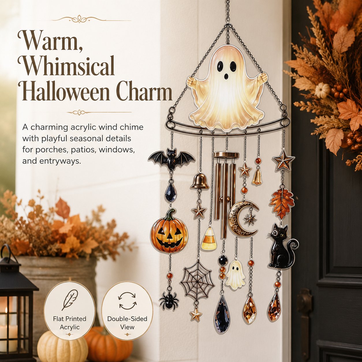 🔥Halloween Early Bird Special: Enjoy 49% off ghost wind chimes👻