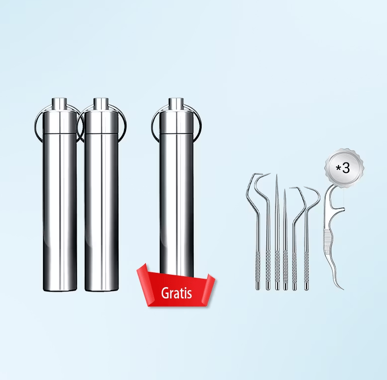 📢📢49% OFF !! ⏰🔥Juego de palillos de dientes de acero inoxidable 7pcs