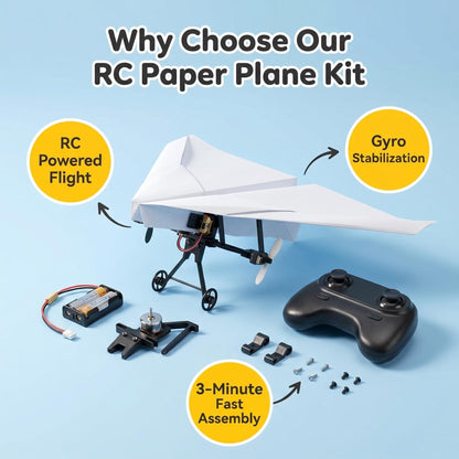 Parent-Child DIY RC Paper Plane Kit – Build, Learn & Fly Together