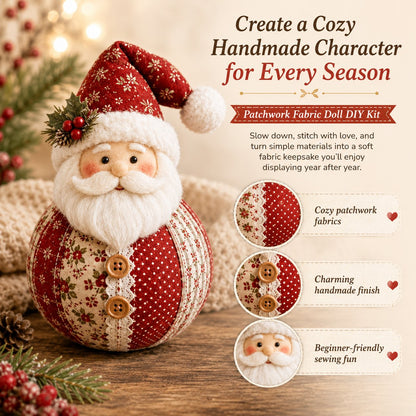 🔥 50% OFF - 🎄 Patchwork Fabric Doll DIY Kit