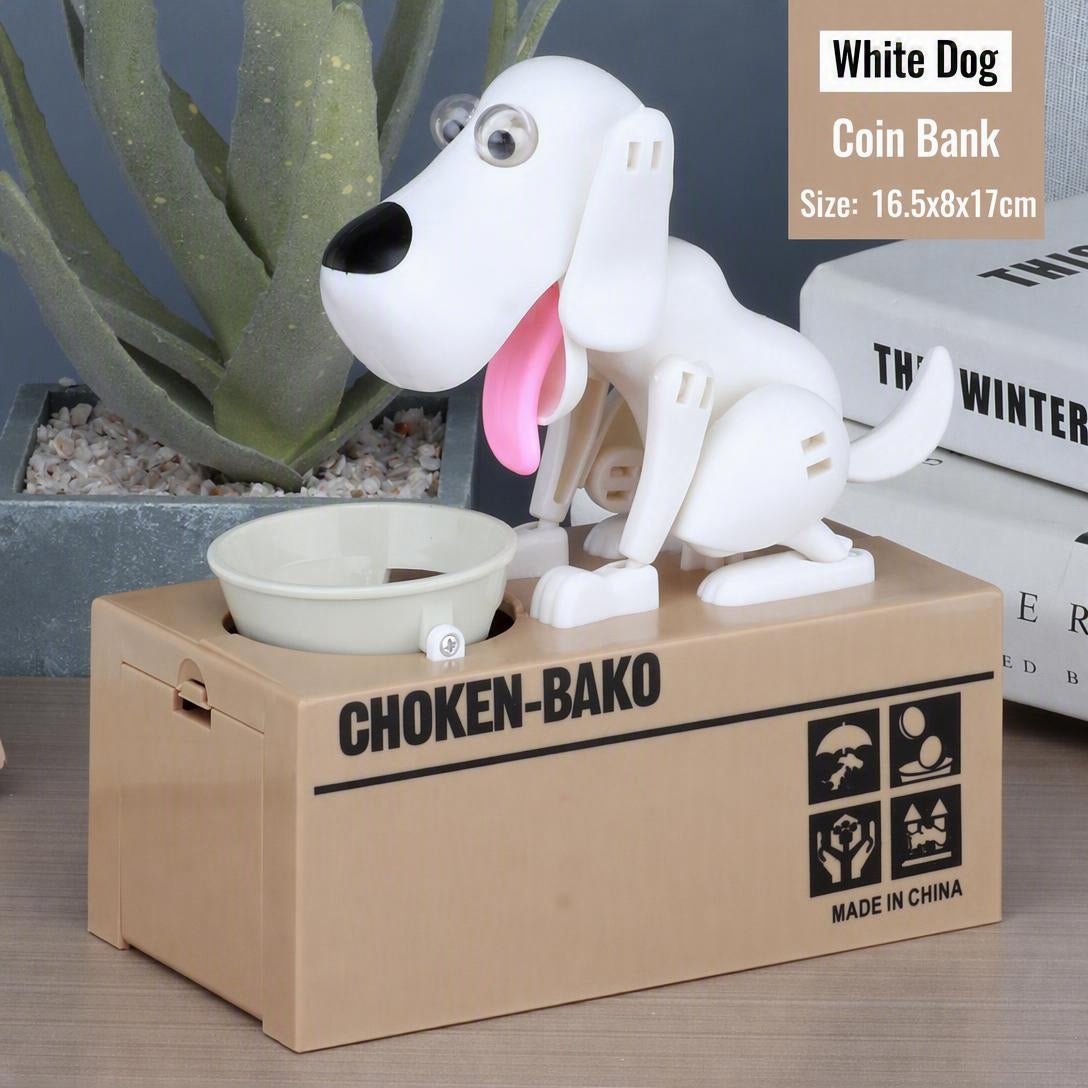 Creative Electric Cartoon Dog Money-saving Canister