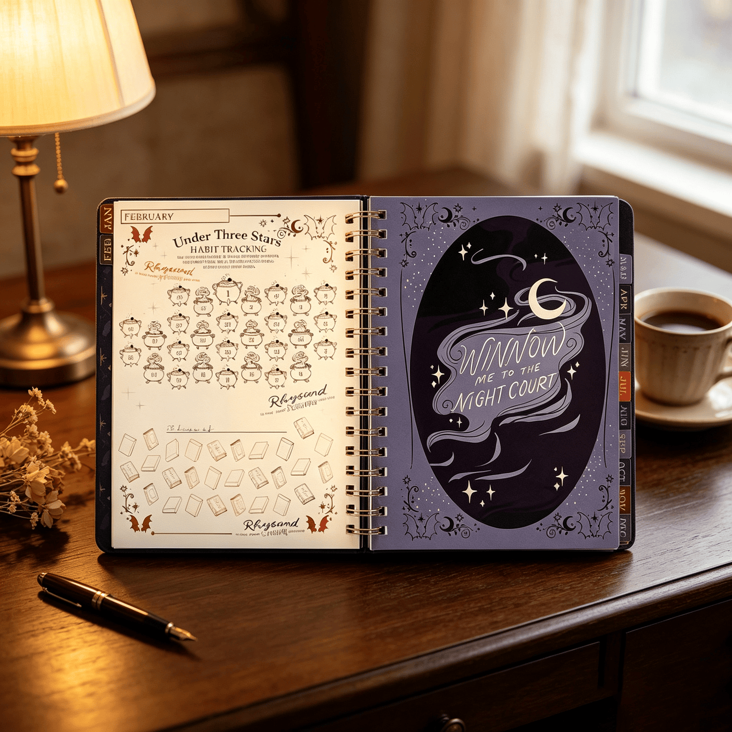 🌙 A Court of Thorns and Roses: Velaris 2027 Weekly Planner ✨ Officially Licensed Fantasy Organizer