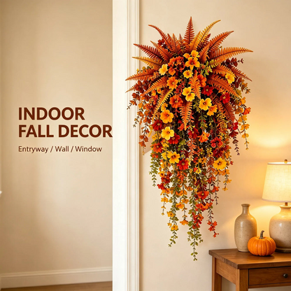 🍂Artificial Fern for Autumn Outdoor Decor– Autumn Porch & Door Decoration