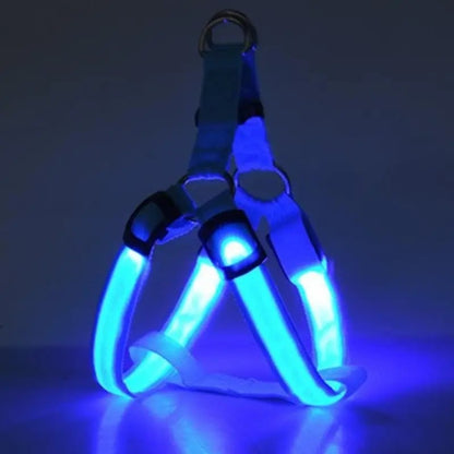 Fiber Optic LED Dog Harness