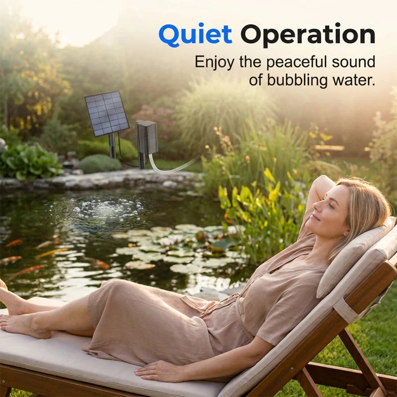 ✨Solar Pond Aerator with Air Pump