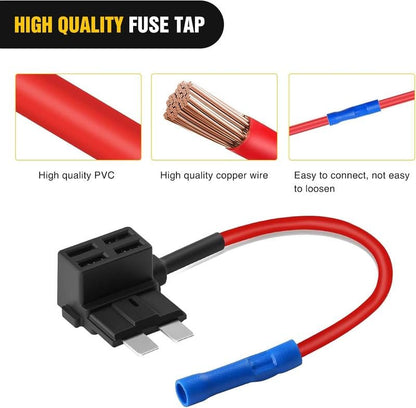 12-piece set of 4 types of additional circuit fuse tapping kit