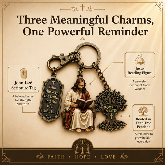 🔥ÚLTIMO DÍA 50% DE DESCUENTO - Llavero de Lectura de Jesús✝