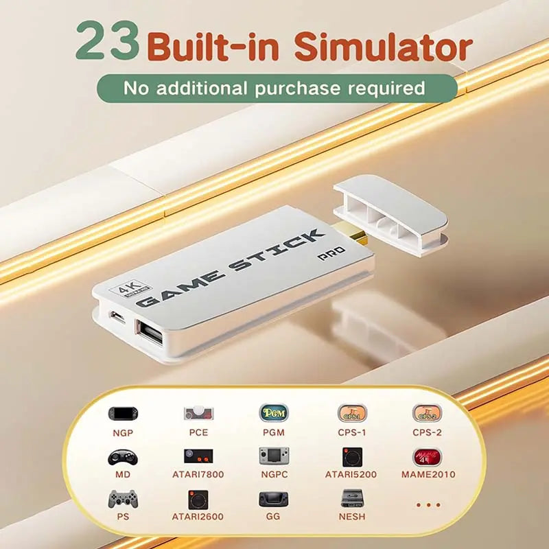 The 2026 Retro Game Console supports 4K HDMI classic video games, has 23 built-in emulators, and boasts over 40,000 games. It's a plug-and-play console equipped with an upgraded dual controller.
