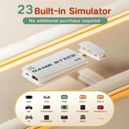 The 2026 Retro Game Console supports 4K HDMI classic video games, has 23 built-in emulators, and boasts over 40,000 games. It's a plug-and-play console equipped with an upgraded dual controller.