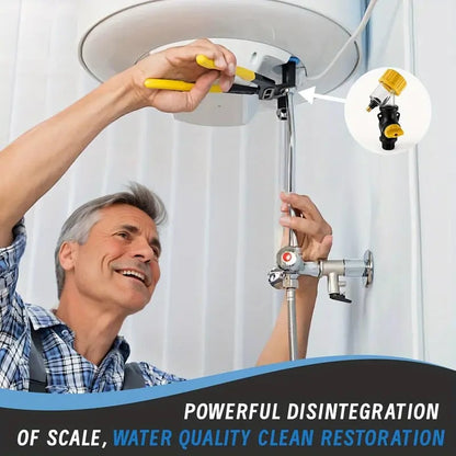 💧A great helper for water heater pipeline cleaning - 🚰2-in-1 scale inhibition and filtration
