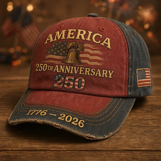 🔥Gorra roja del 250 aniversario de los Estados Unidos