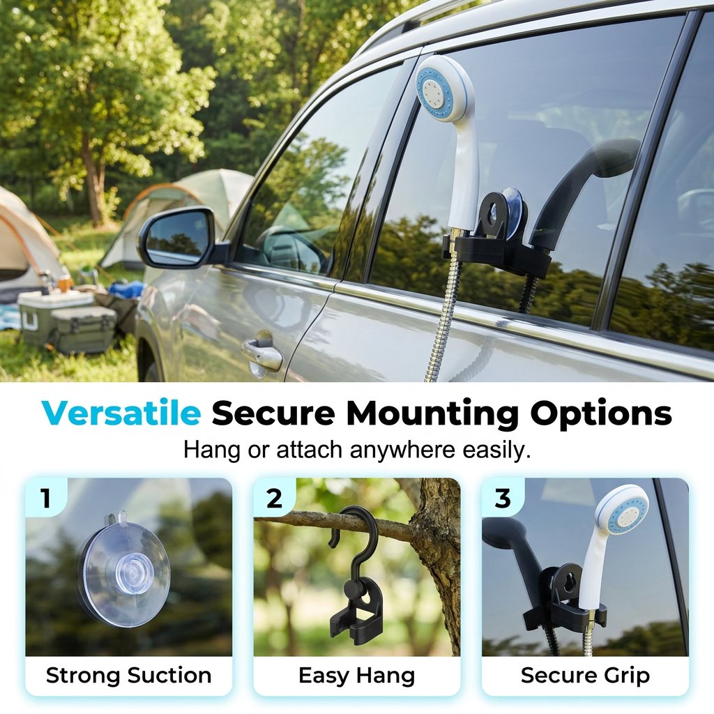 🔥HOT SALE🔥💥Exclusive Offer🚿 Stay Fresh Outdoors✨ Portable Camping Shower with Adjustable Flow – For Easy & Convenient Outdoor Cleaning!