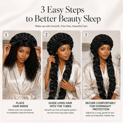 🔥Silk Bonnet for Long Curly Hair
