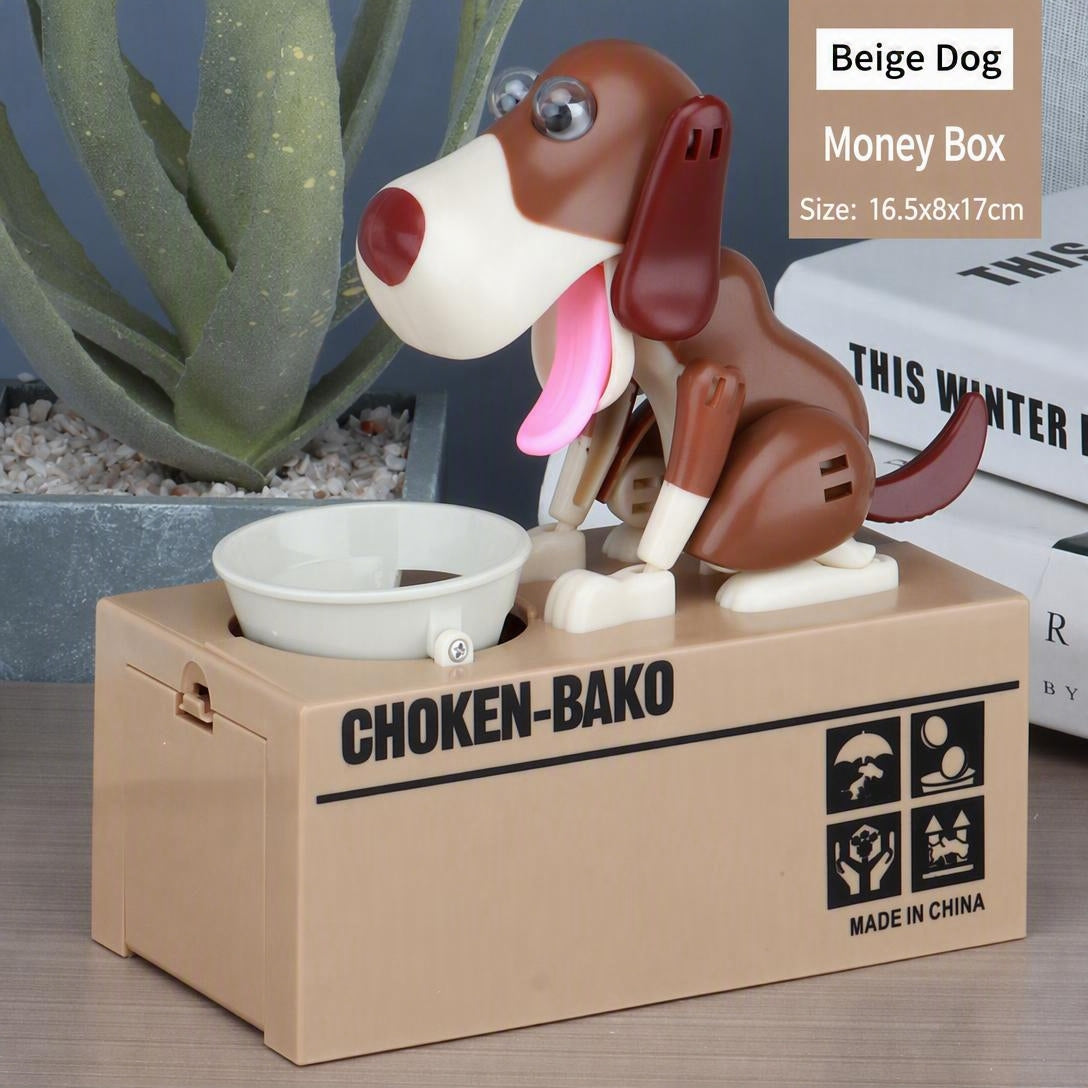 Creative Electric Cartoon Dog Money-saving Canister