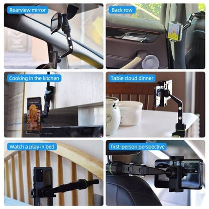 🔥Multifunctional Rearview Mirror Phone Holder