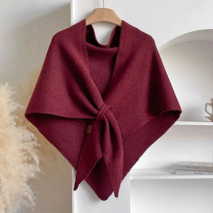 🔥 HOT SALE 🔥🍂Women's Solid-Color Cashmere Scarf🍁 Casual Soft Comfortable Shawl for Daily Wear