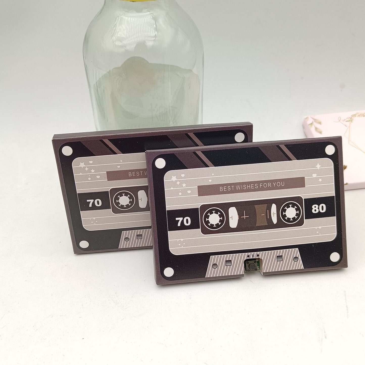 🏆Hot Sale ⚡Retro Cassette Voice Recordable Greeting Card - 60s Message Recorder Gift