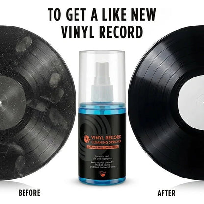 🎵 LIMITED-TIME 50% OFF! 💥 Anti-Static Vinyl Record Cleaning Spray – Dust Removal, Alcohol-Free, Easy Mist ✨