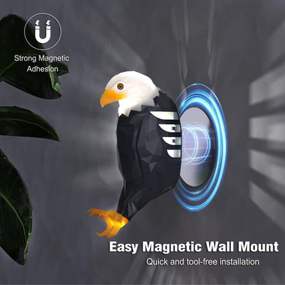 🦉Eagle-Shaped Wall Lamp | LED Magnetic Night Light | Cool Room Decor💡