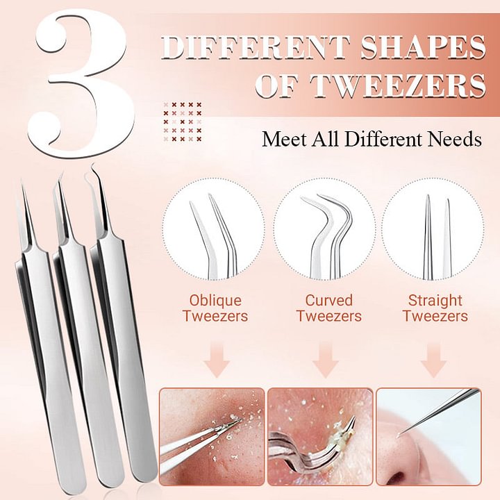 💓Last day discount💥Blackhead cytokine tweezers kit