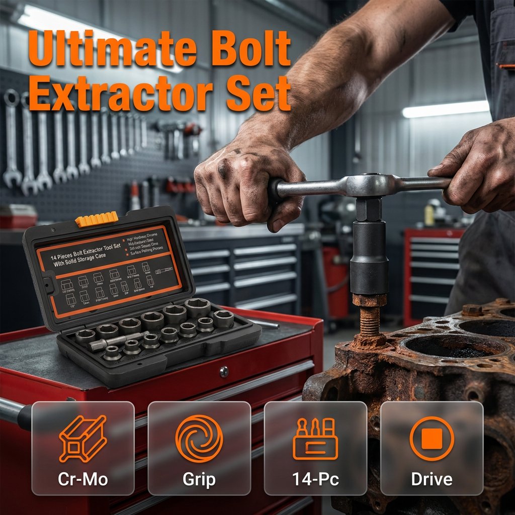 🧰13+1 PCS Bolt & Nut Extractor Set🔩