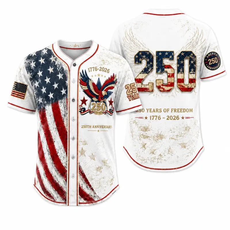 Vintage 250th Anniversary Button Down Shirt with for 4th of July Outfits 1776-2026