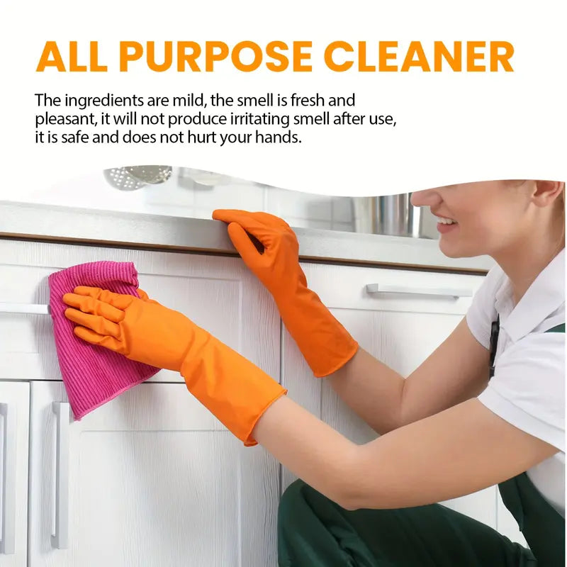 Kitchen Spray Cleaner & Degreaser - Antibacterial Lemon Scented Quick Grease Removal