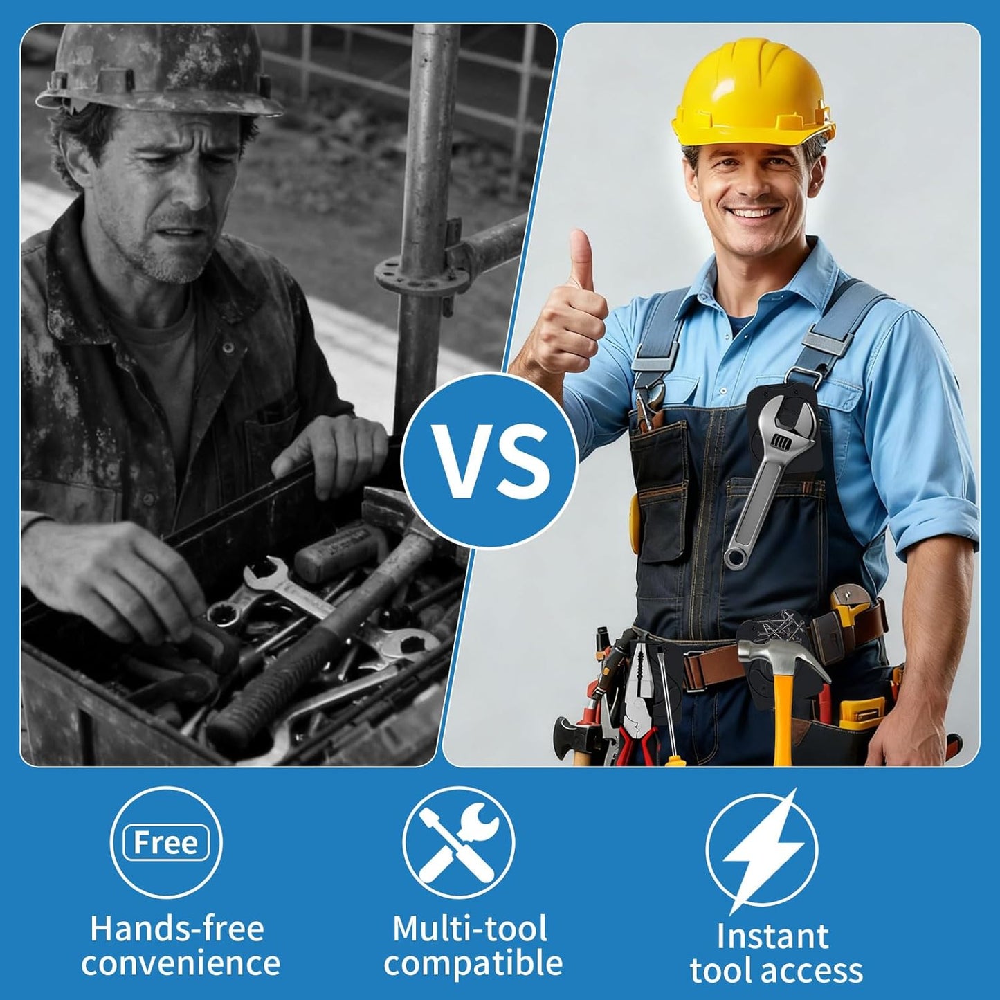 ⏰🛠️ 360° Rotating Magnetic Tool Clip - Free Your Hands & Double Efficiency🎯
