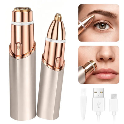 2 in 1 Facial & Eyebrow Hair Trimmer