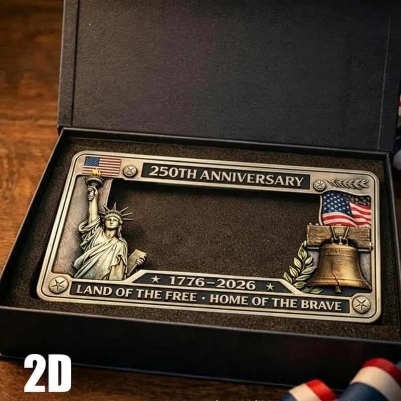 250th Anniversary Commemorative License Plate Frame