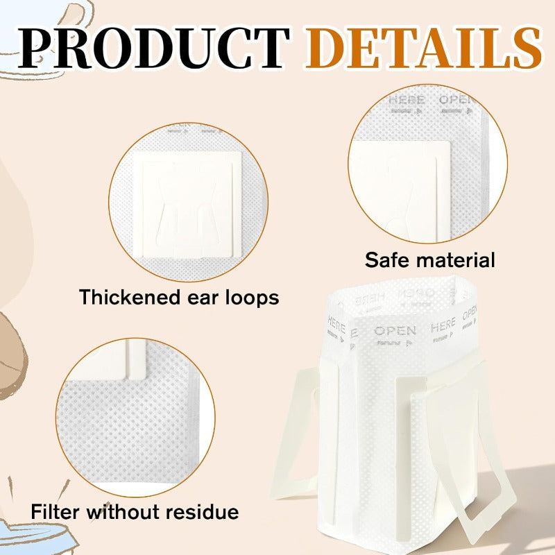 Secure Hanging Ear Coffee Filters