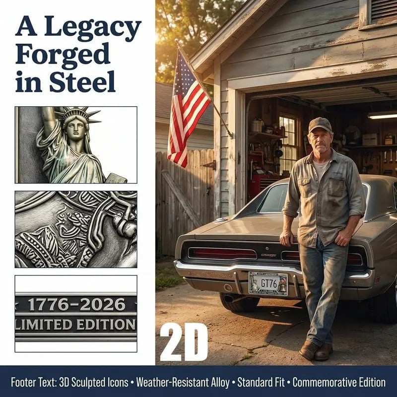 250th Anniversary Commemorative License Plate Frame