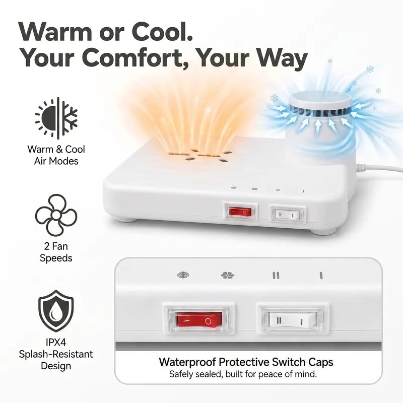 Full Body Dryer - Waterproof Bathroom Appliance, Warm & Cool Air, Express Dry After Shower