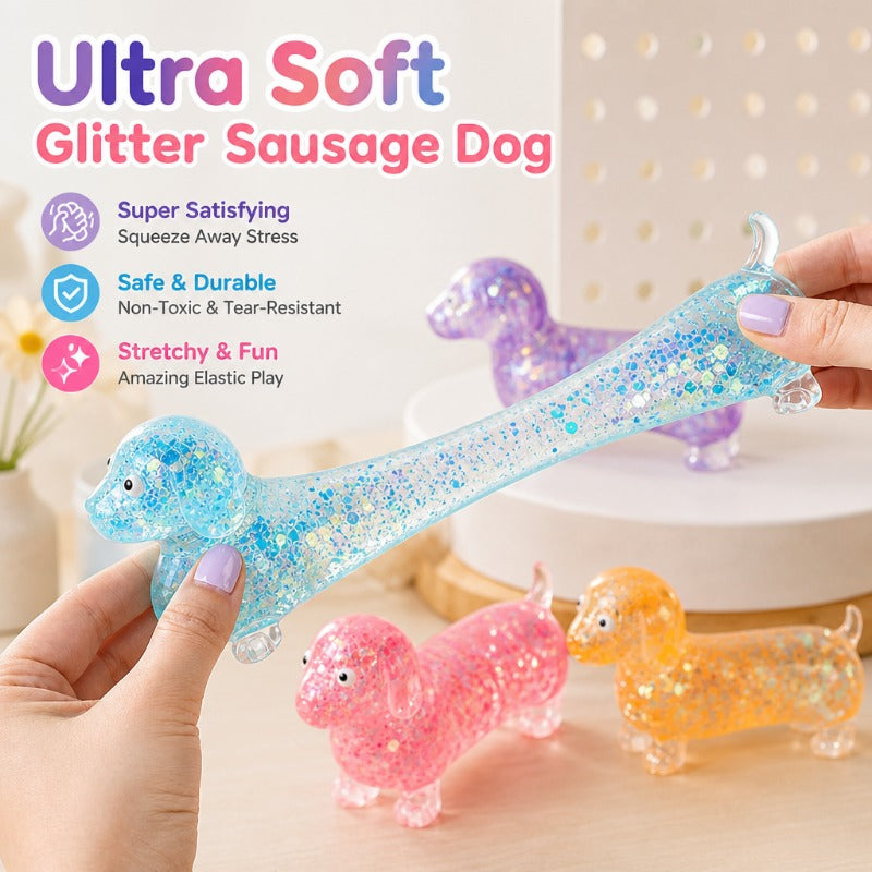 Glitter Squishy Dachshund