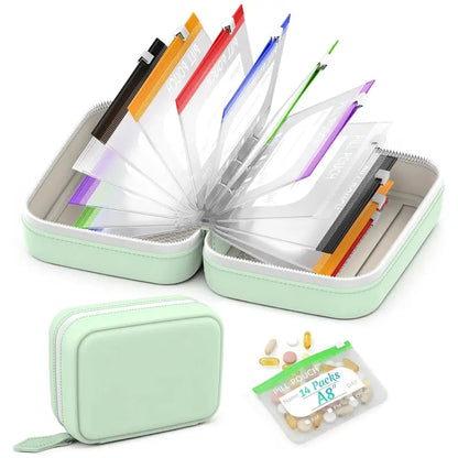 Professional Waterproof BPA-Free Travel Pill Organizer Set