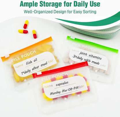 Professional Waterproof BPA-Free Travel Pill Organizer Set