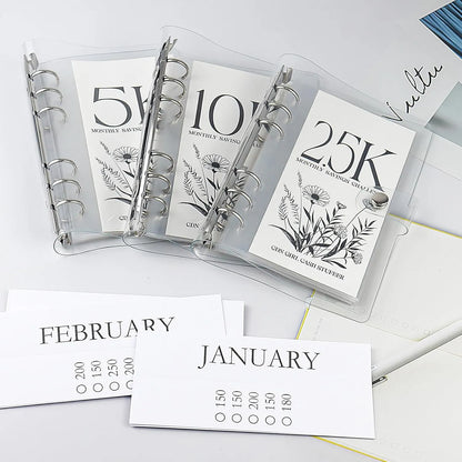 📢📢49% OFF !! ⏰💰 12-Month Envelopes Money Saving Challenge Binder