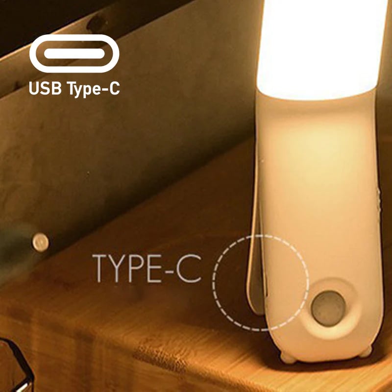 Magnetic 3-Color Adjustable LED Night Light (Touch Control Only)