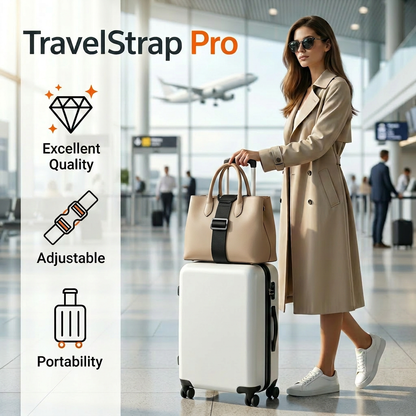 Multi-purpose, strong, adjustable luggage strap