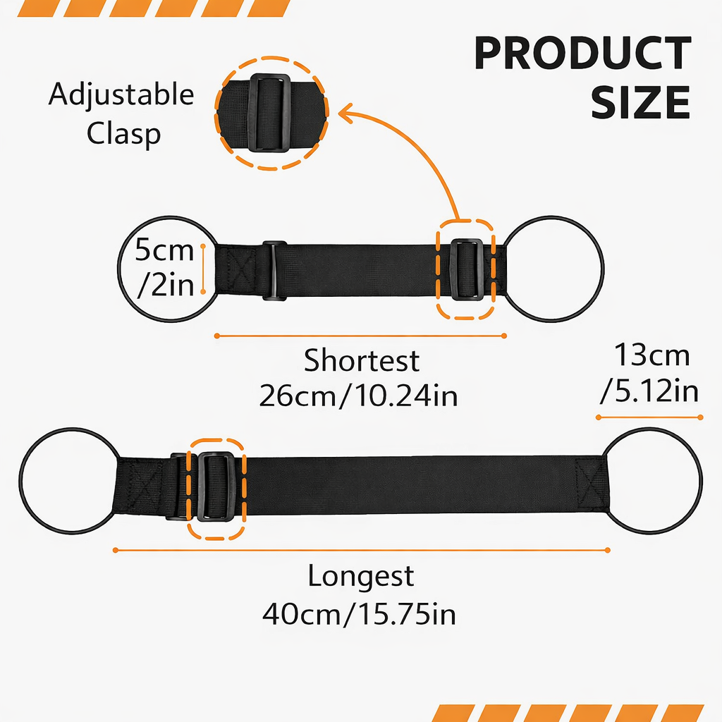 Multi-purpose, strong, adjustable luggage strap